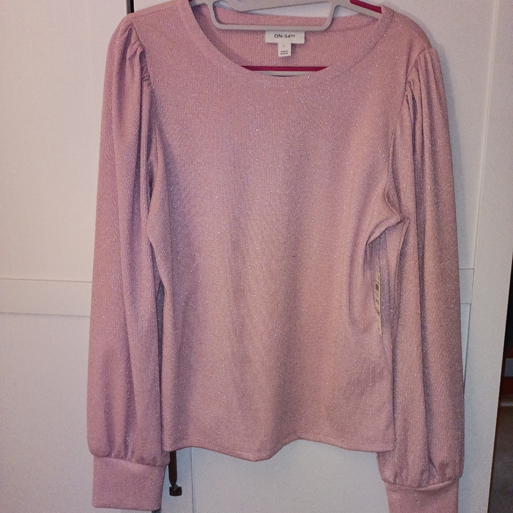COPY - Dusty rose shimmery blouse